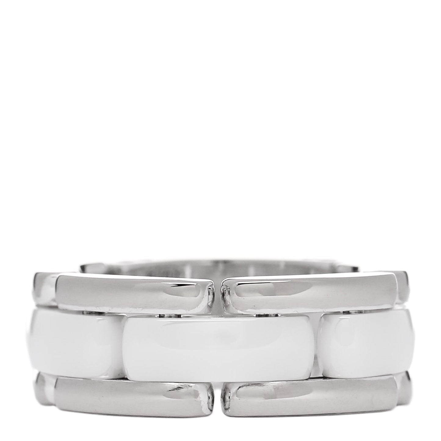 18K White Gold Ceramic Small Ultra Ring 48 4.5