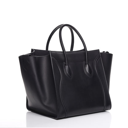 Celine Natural Calfskin Medium Phantom Luggage Navy Blue 3 of 8