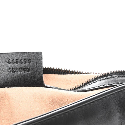 Gucci Calfskin Matelasse Medium GG Marmont Shoulder Bag Black 7 of 10