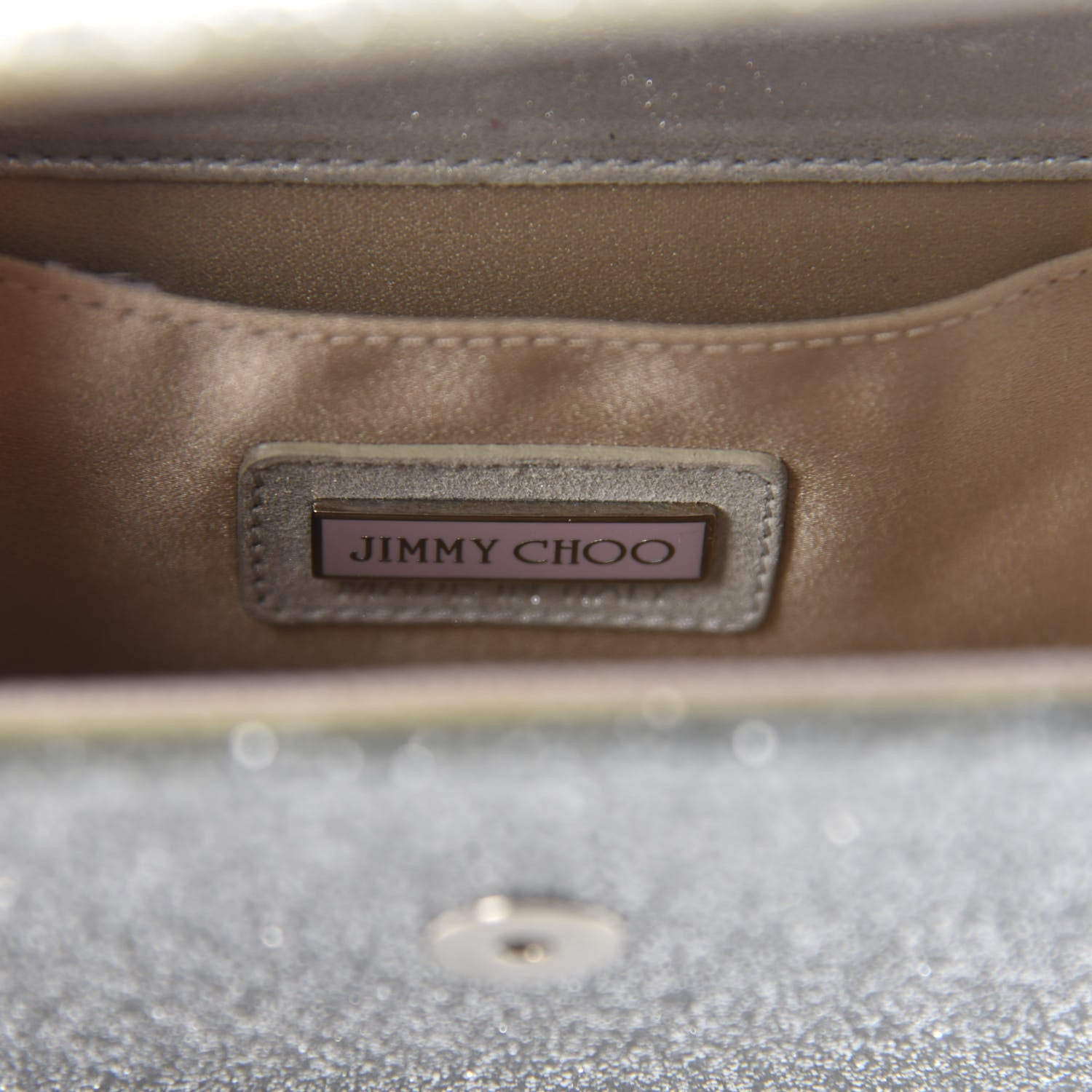 Jimmy Choo Acrylic Glitter Candy Clutch Silver 8 of 10