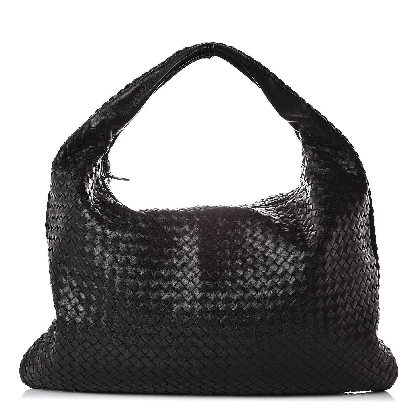 Nappa Intrecciato Maxi Veneta Hobo Black