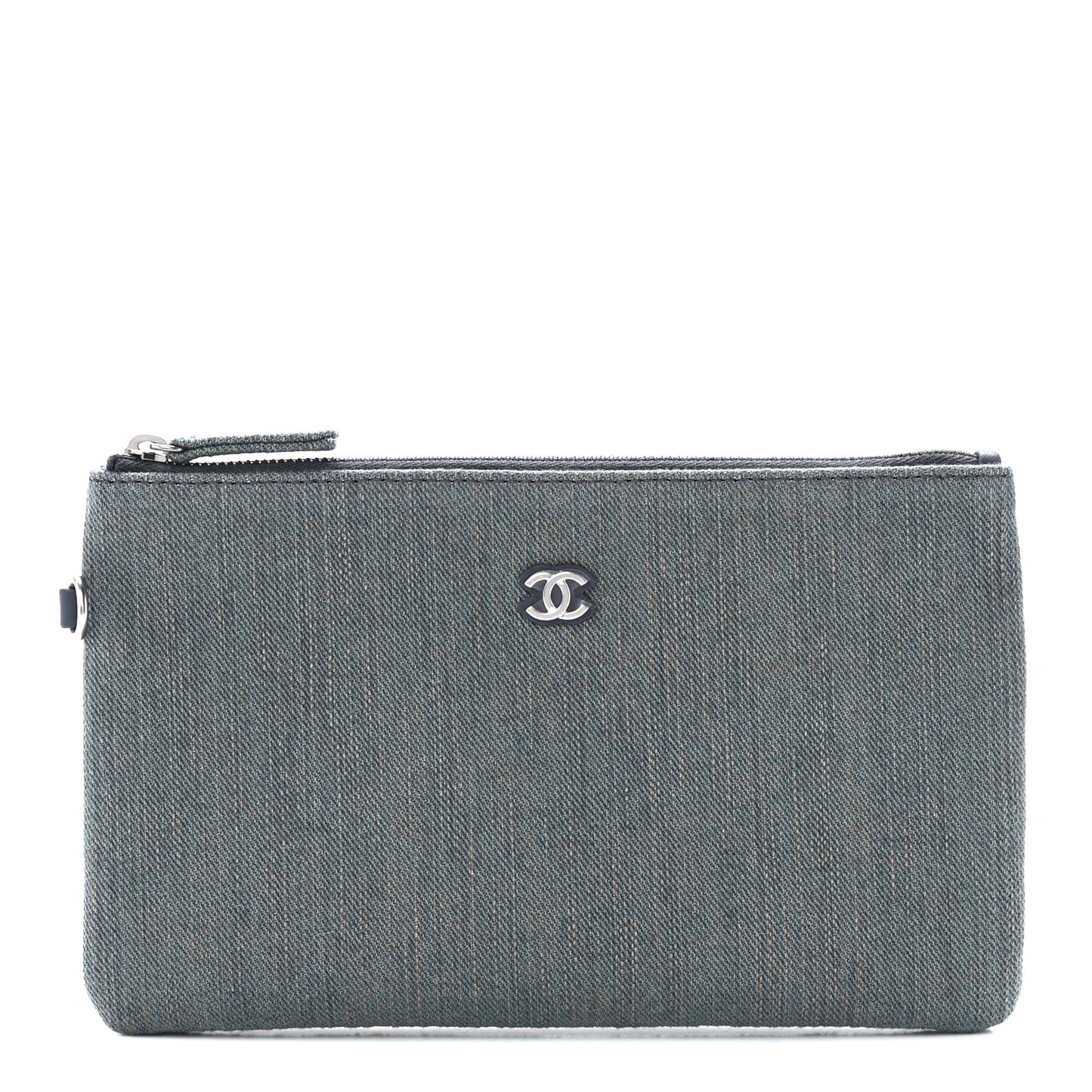 Denim Chanel 22 Removable Pouch Blue