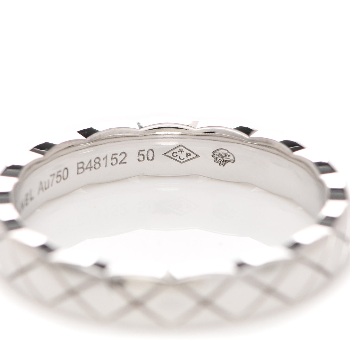 18K White Gold Mini Coco Crush Ring 50 5.25