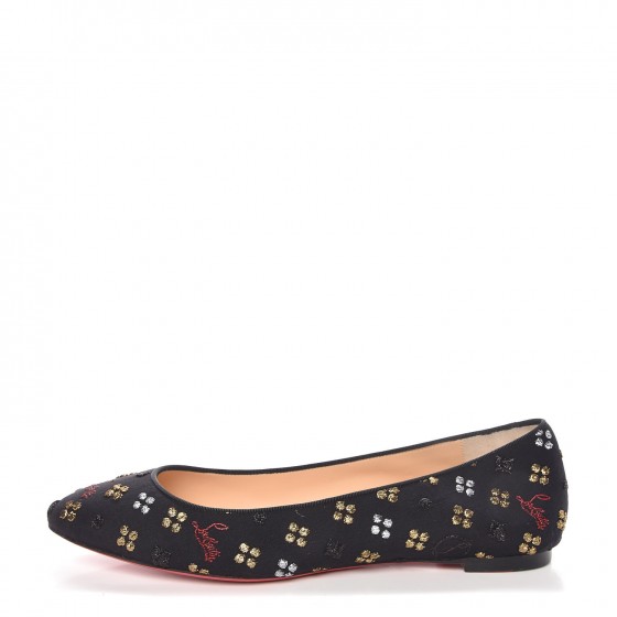 Jacquard Loubi In The Sky Eloise Flats 40 Multi Black