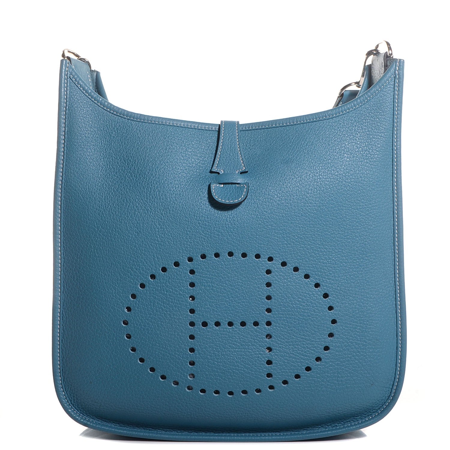 Hermes Taurillon Clemence Evelyne III PM Blue Jean 1 of 12