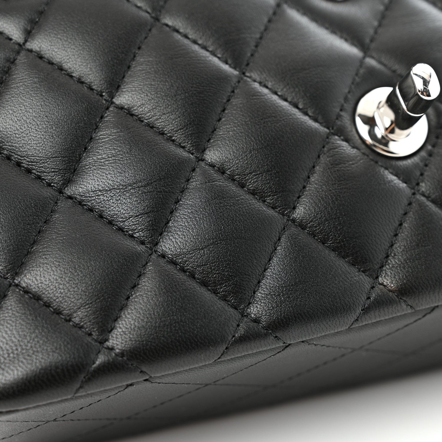 Chanel Lambskin Quilted Small Double Flap Black 11 of 11