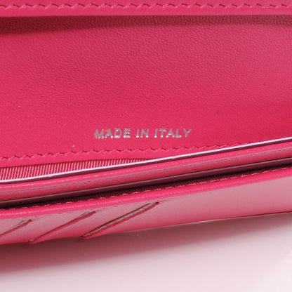 Chanel Lambskin Quilted Large Flap Wallet Fuchsia 8 of 9