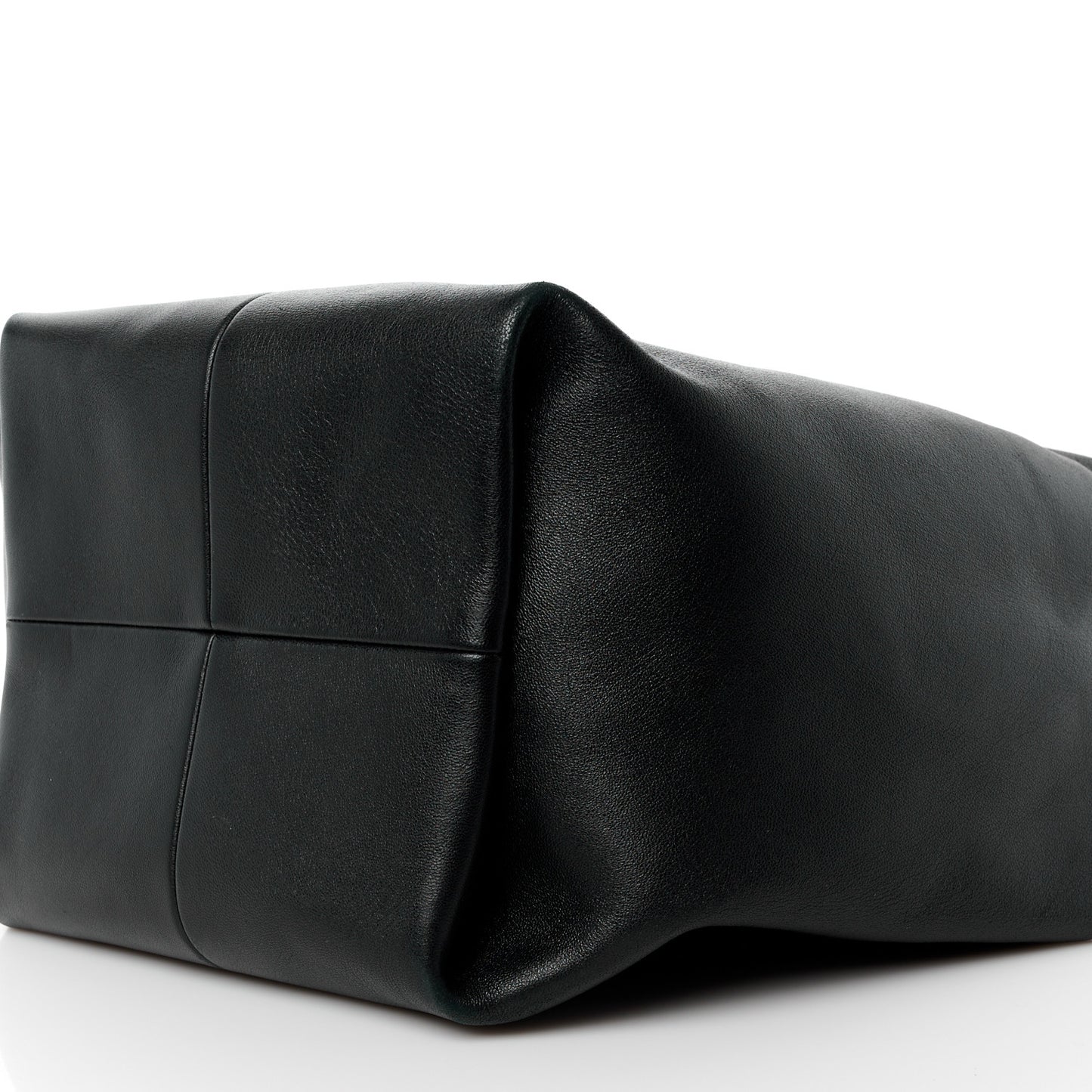 Nappa Large Roman Stud Hobo Black