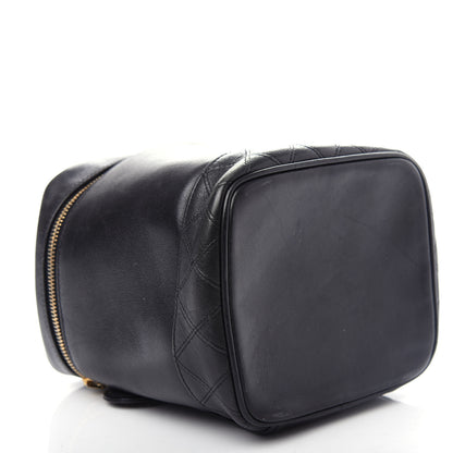Chanel Lambskin Vanity Cosmetic Bag Black 4 of 7