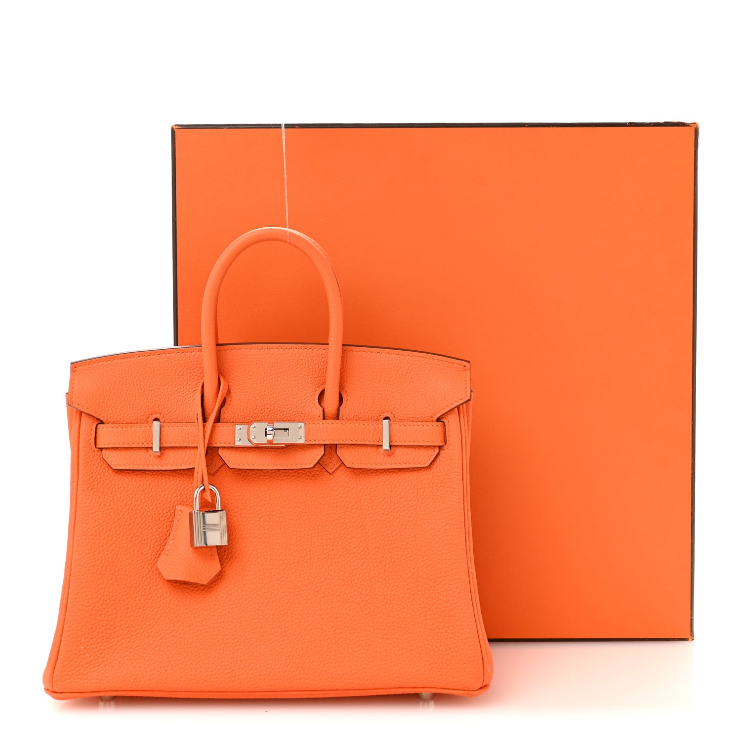 Hermes Togo Birkin 25 Orange Minium 14 of 14