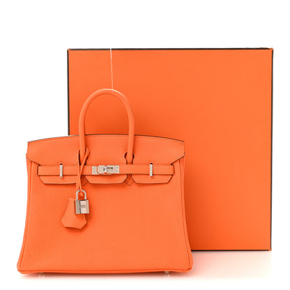 Hermes Togo Birkin 25 Orange Minium 14 of 14