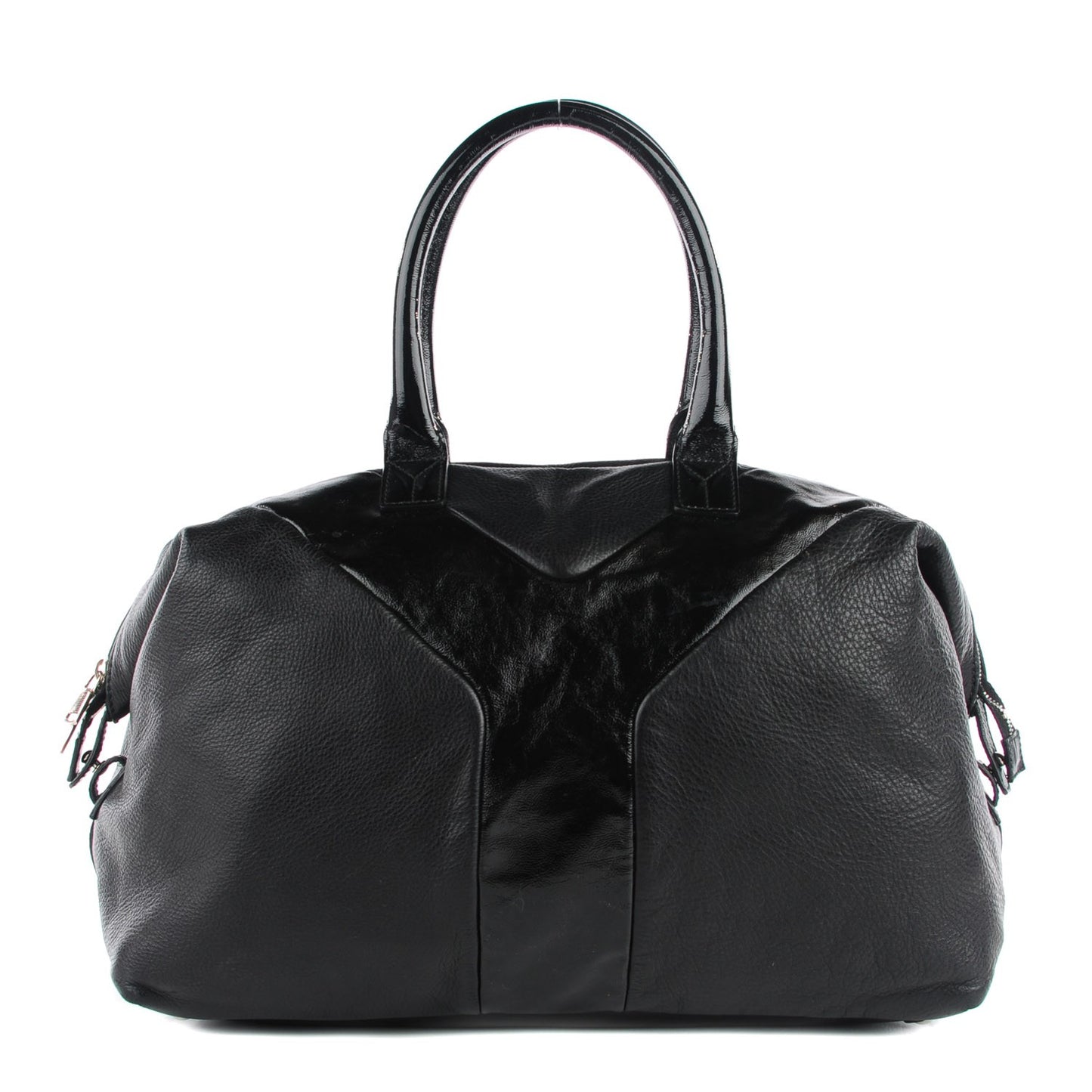 Calfskin Patent Medium Easy Sac Black