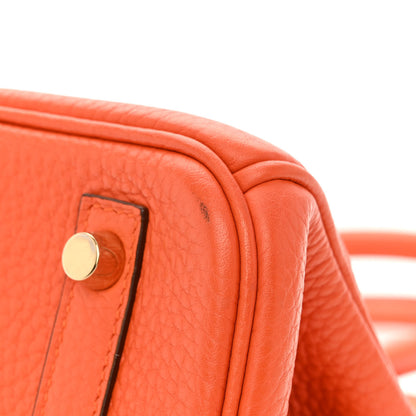 Hermes Taurillon Clemence Birkin 30 Feu 13 of 14