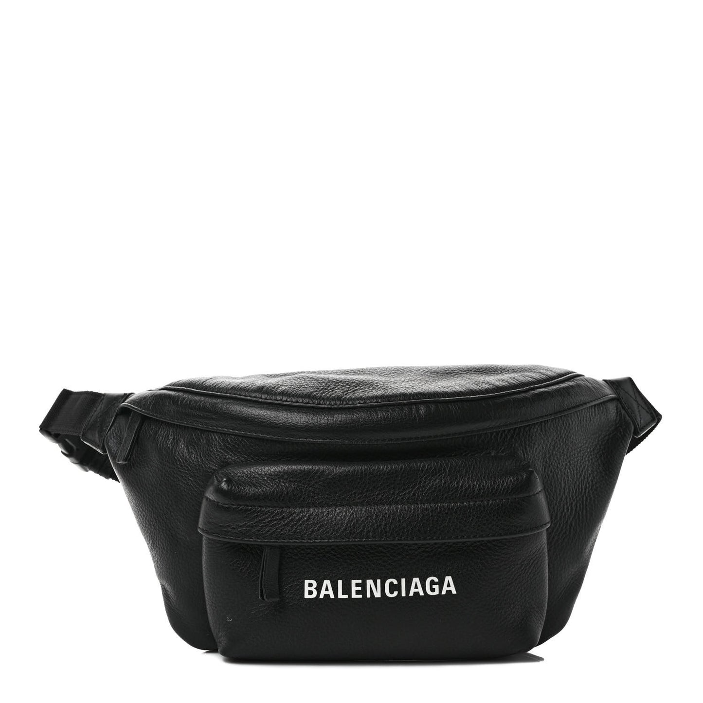 Smooth Calfskin Logo Large Everyday Beltpack Black White