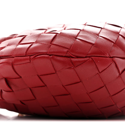 Bottega Veneta Nappa Intrecciato Mini Jodie Dark Red 9 of 10