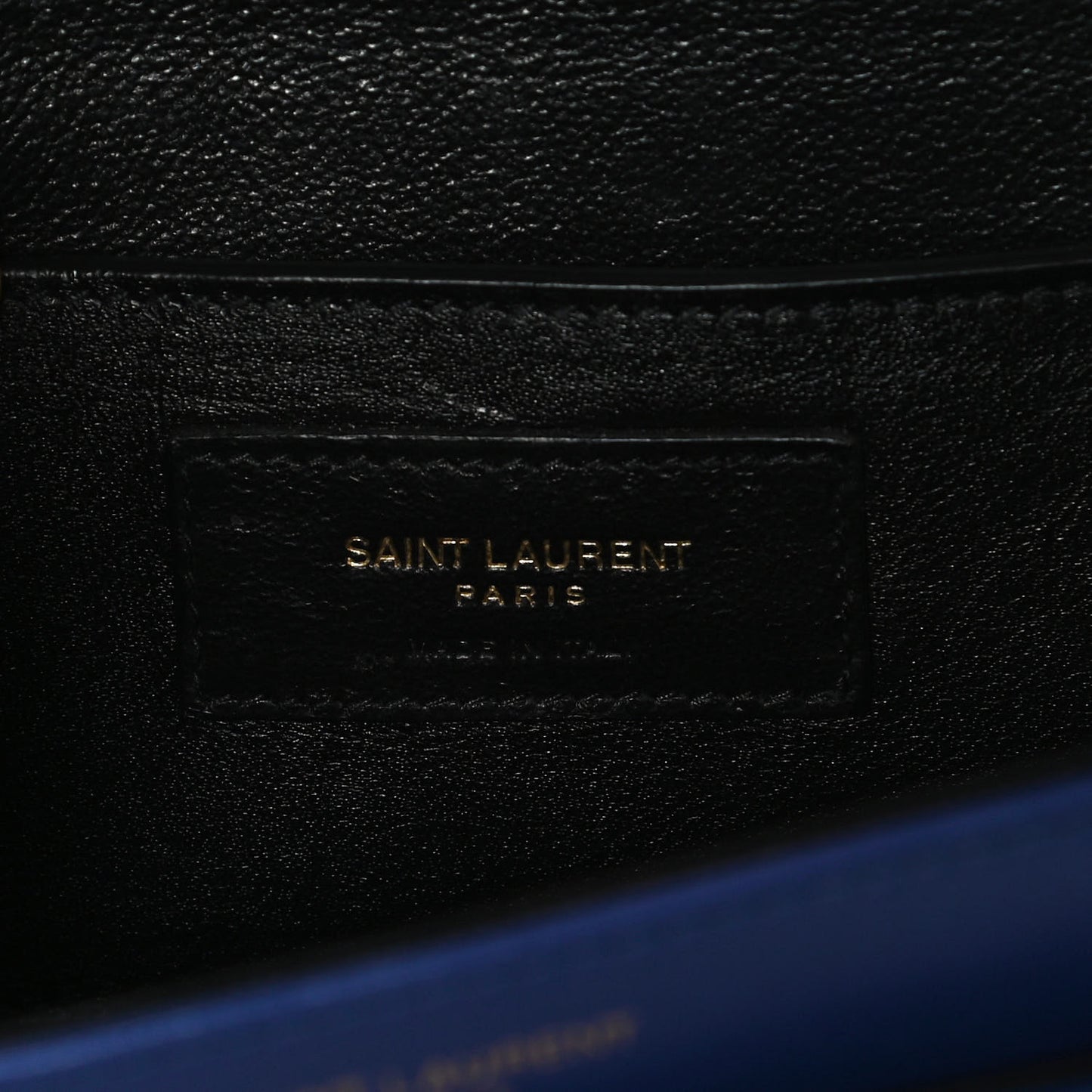 Box Calfskin Monogram Medium Solferino Satchel Blue
