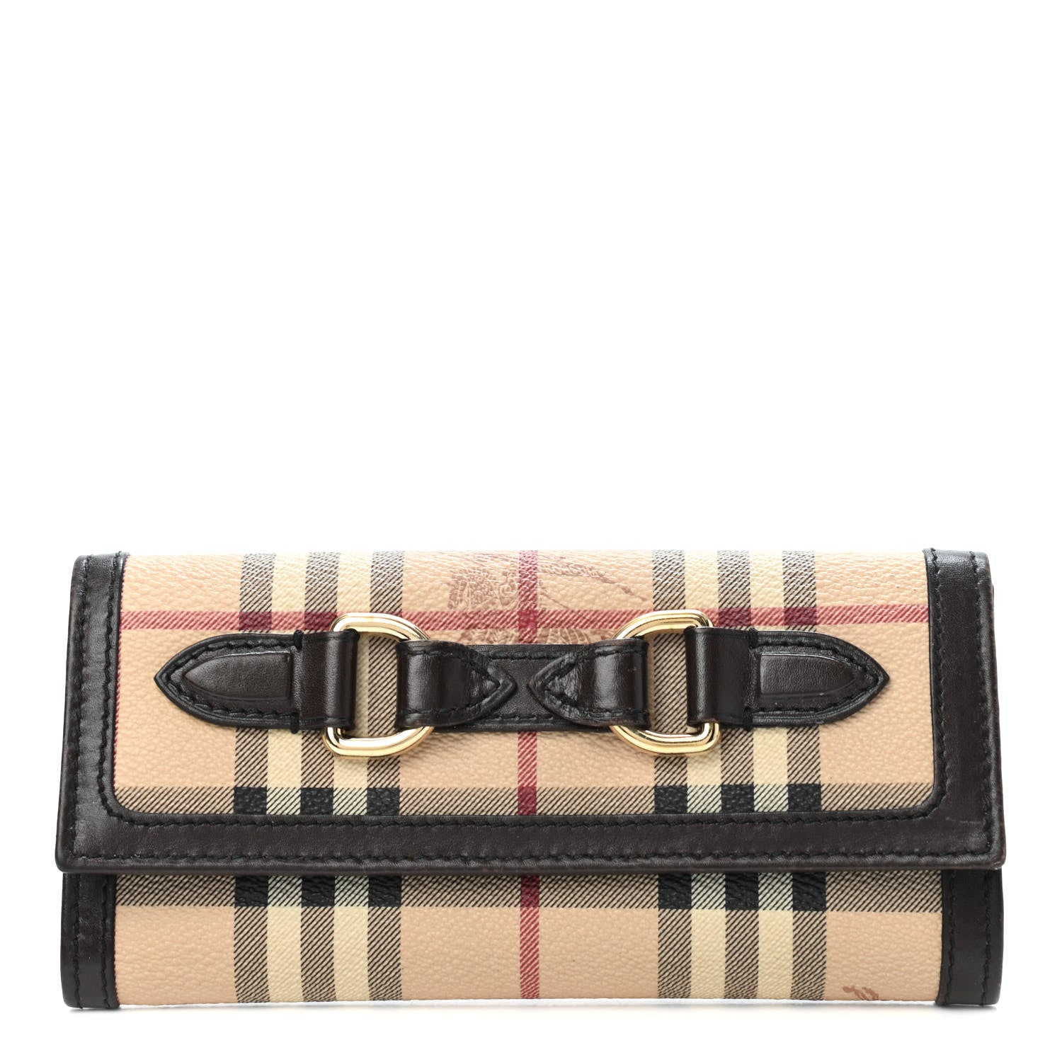 Burberry Haymarket Check Molly Wallet Brown 1 of 4