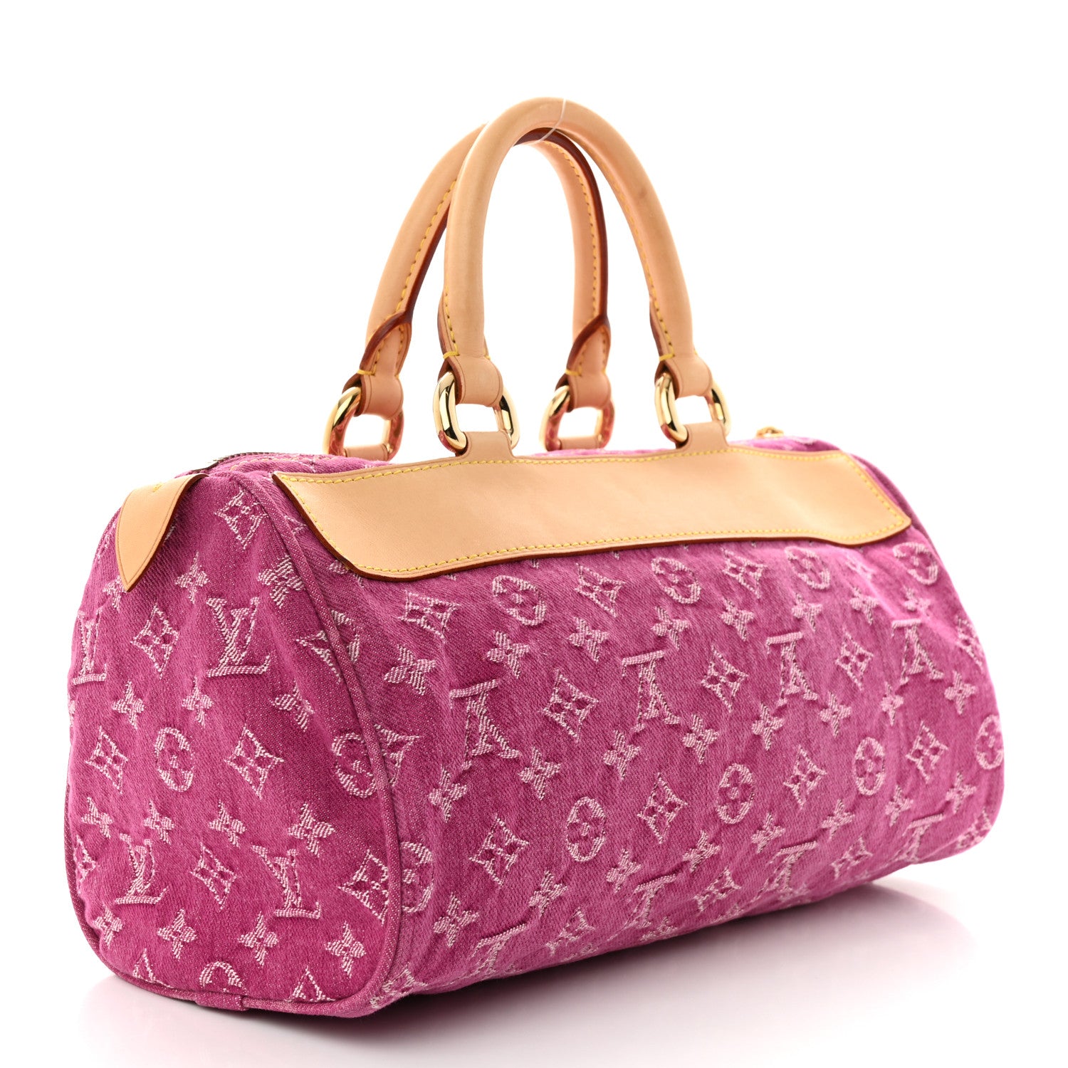 Louis Vuitton Monogram Denim Neo Speedy Fuchsia 3 of 10