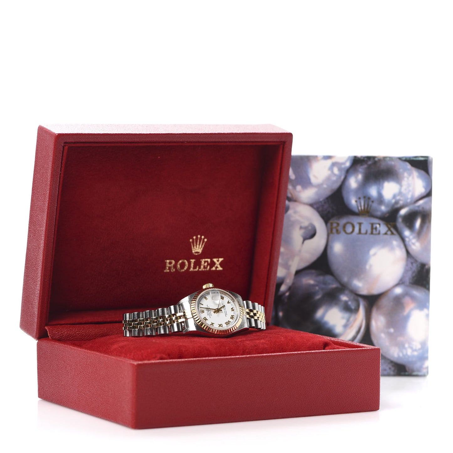 Stainless Steel 18K Yellow Gold 26mm Oyster Perpetual Datejust Watch White Roman 79173