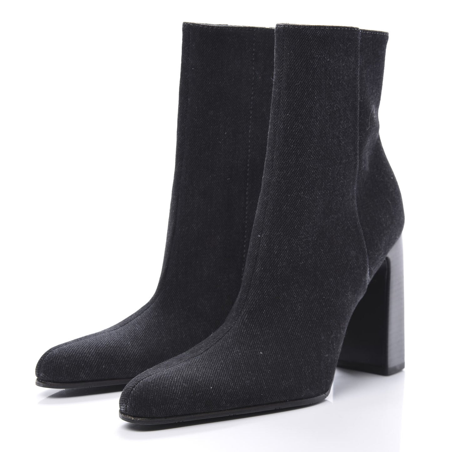Denim Ankle Boots 38.5 Black