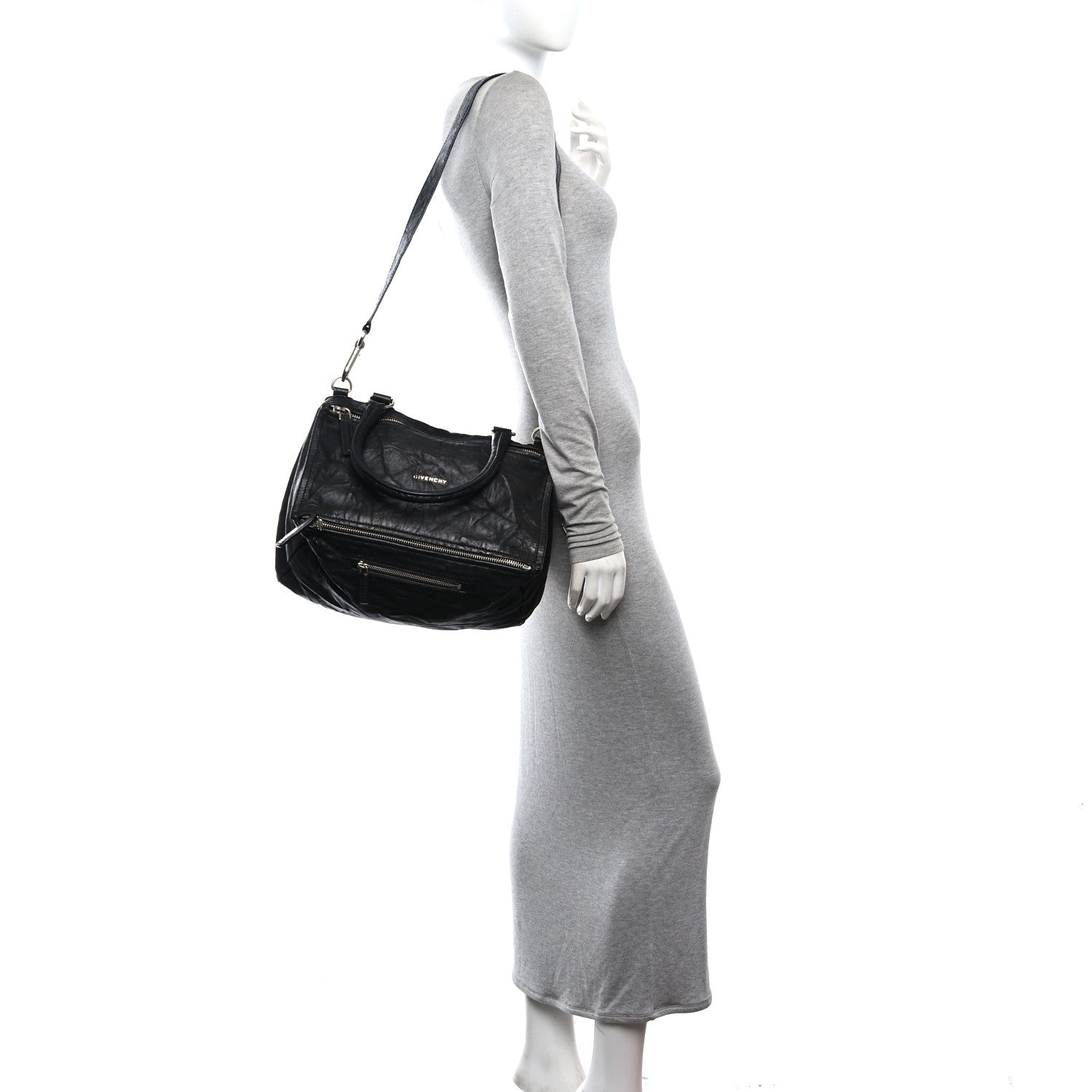 Givenchy Tumbled Sheepskin Medium Pandora Black 2 of 10