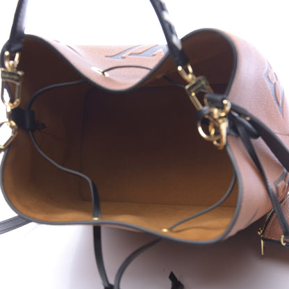 Louis Vuitton Empreinte Monogram Giant Crafty Neonoe MM Caramel Black 5 of 10