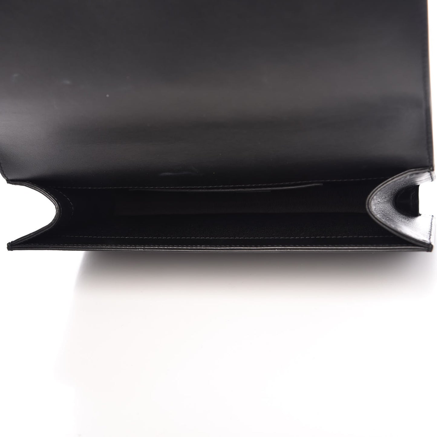 Calfskin Classic Monogram Kate Heart Clutch Black Rouge