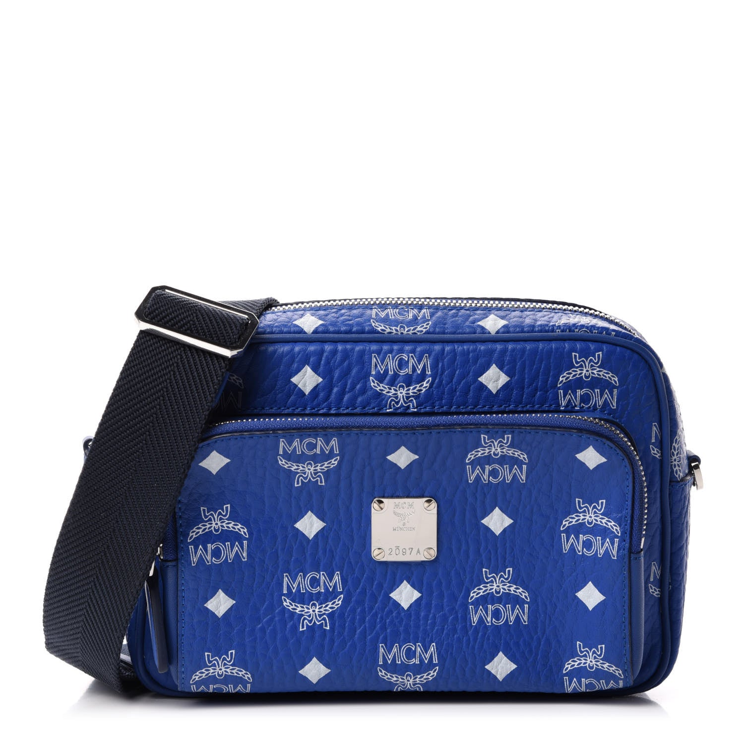 MCM Visetos Klassik Crossbody Bag Blue 1 of 11