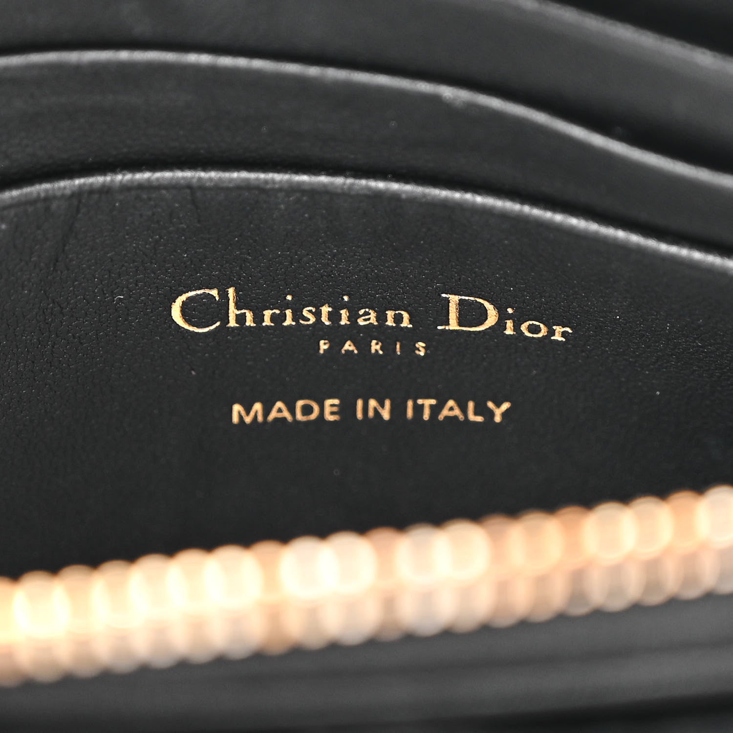 Christian Dior Supple Calfskin Cannage Caro Pouch with Chain Black 6 of 11