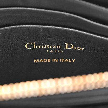Christian Dior Supple Calfskin Cannage Caro Pouch with Chain Black 6 of 11