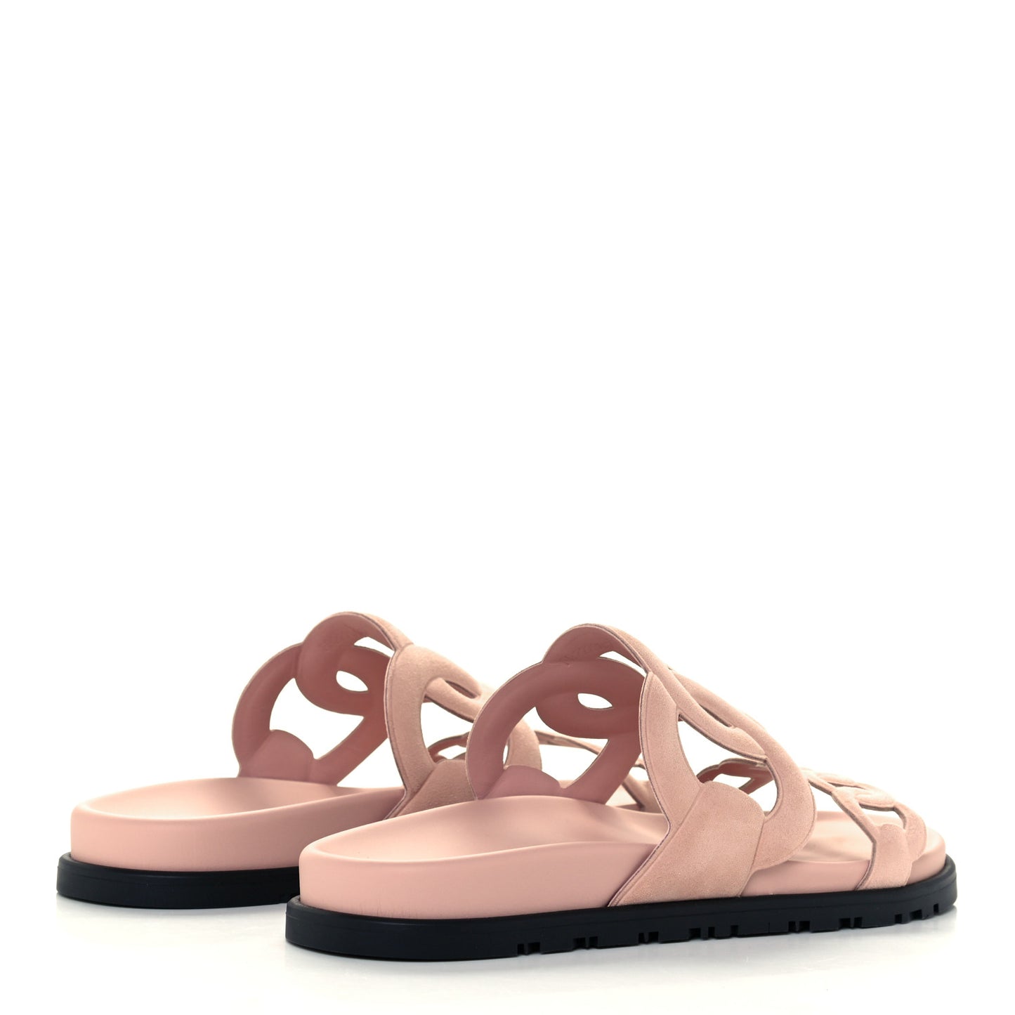 Suede Goatskin Extra Sandals 37 Rose Opaline