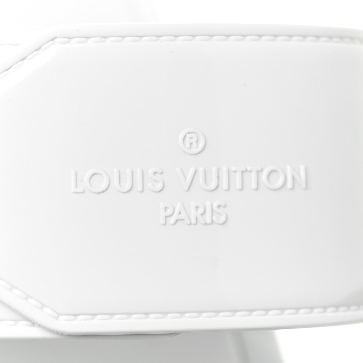 Monogram Sunbath Flat Mule Sandals 39 White