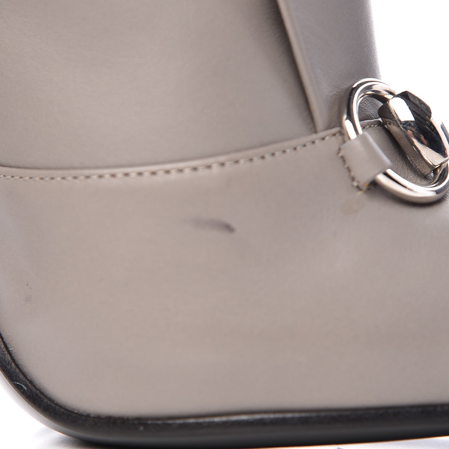 Gucci Calfskin Twiggy Horsebit Boot 39 Storm Grey 10 of 12
