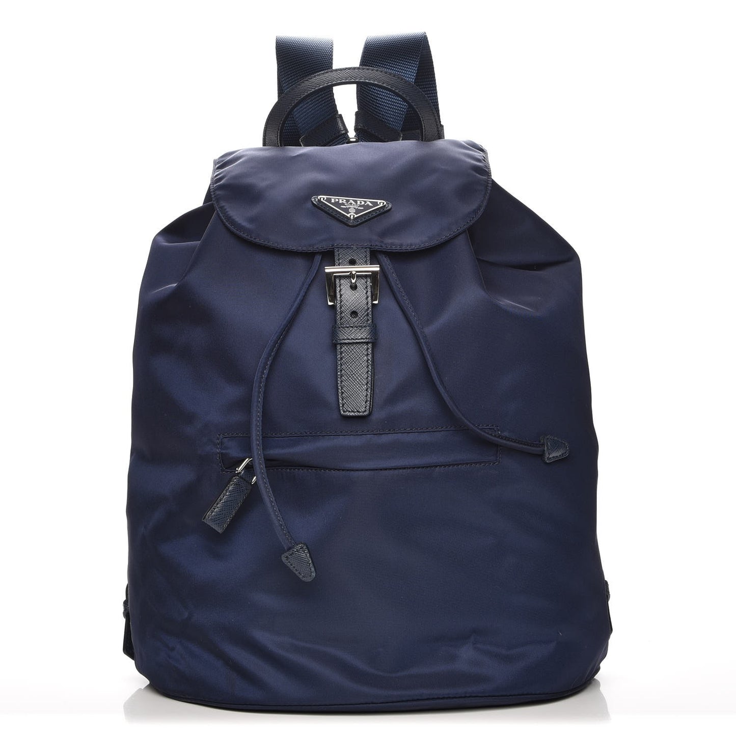 Nylon Vela Saffiano Medium Cinch Backpack Baltico