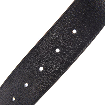 Gucci Textured Dollar Calfskin Double G 40mm Belt 105 42 Dark Cocoa 5 of 7