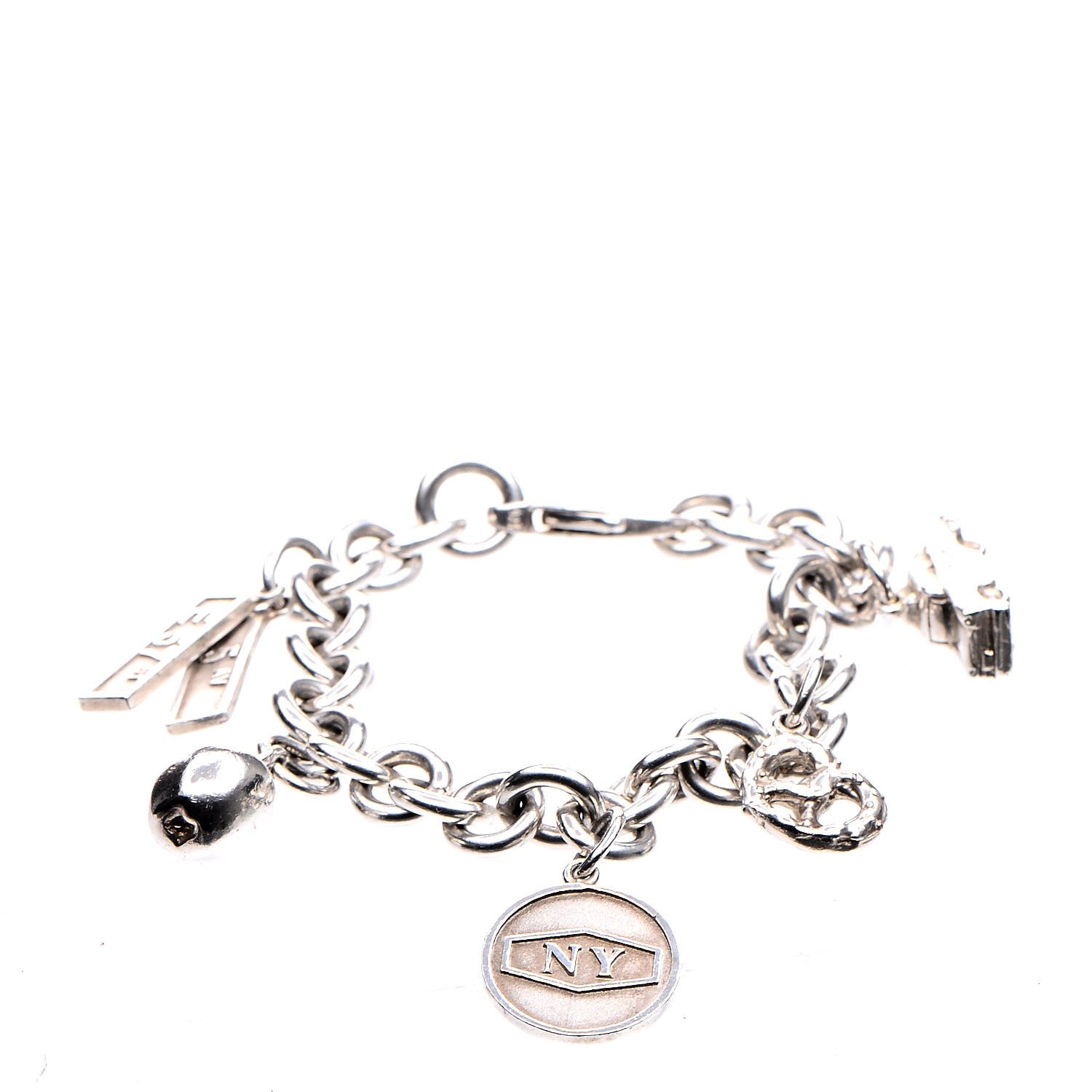 Tiffany Sterling Silver New York Manhattan Charm Bracelet 1 of 6