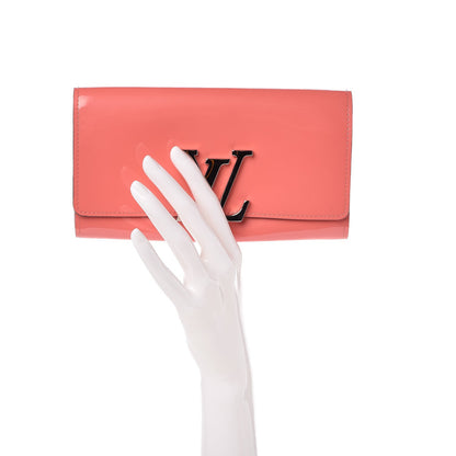 Louis Vuitton Patent Louise Wallet Rose Litchi 2 of 7