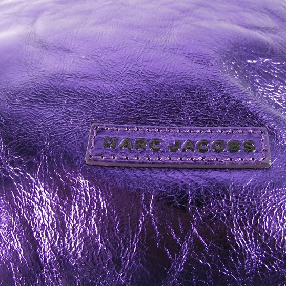 Leather Eve Shopper Tote Metallic Violet