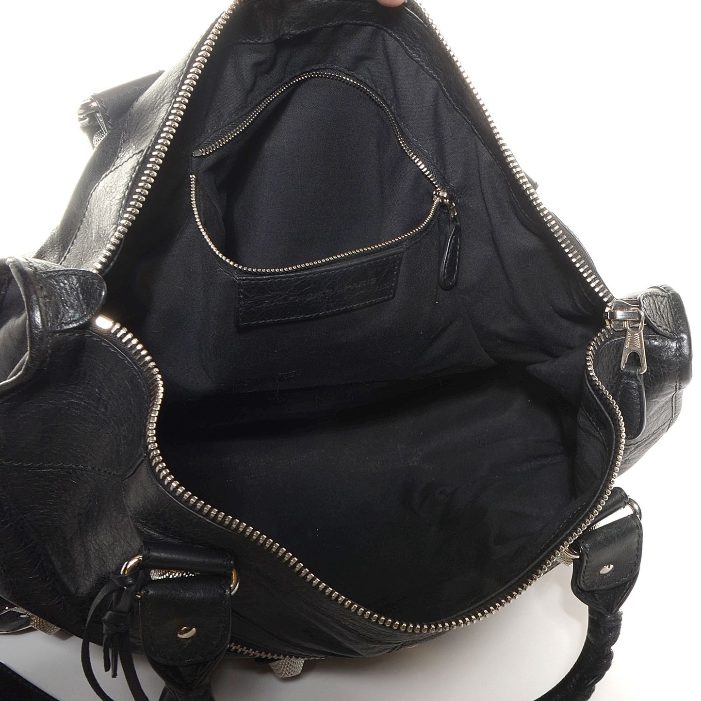 Agneau Giant 21 Silver Hardware Work Black