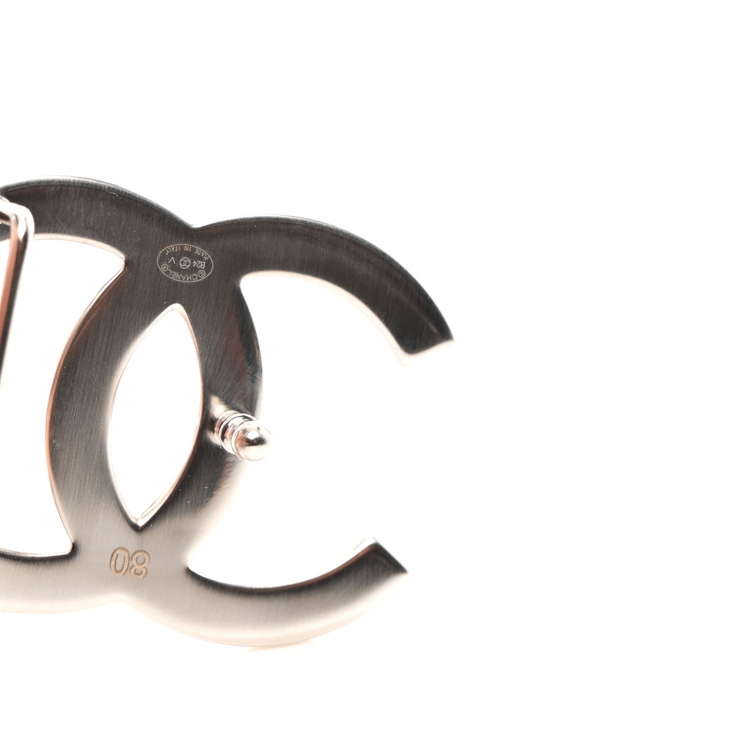 Chanel Calfskin CC Reversible Belt 80 32 Black Burgundy 3 of 7