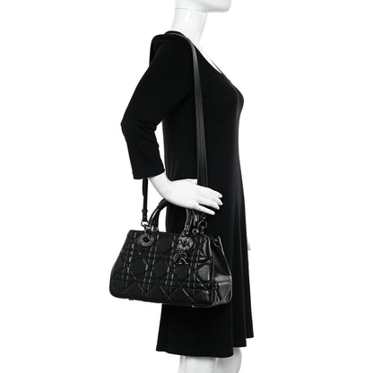 Christian Dior Lambskin Cannage The Lady 95.22 Black 2 of 10