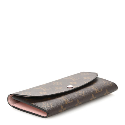Louis Vuitton Monogram Emilie Wallet Rose Ballerine 4 of 9