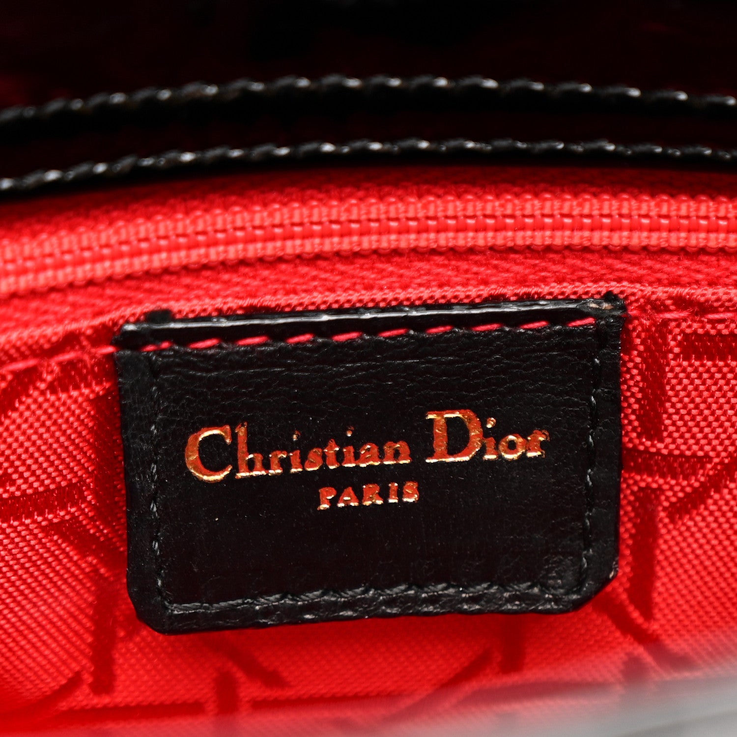 Christian Dior Patent Cannage Mini Lady Dior Black 6 of 10
