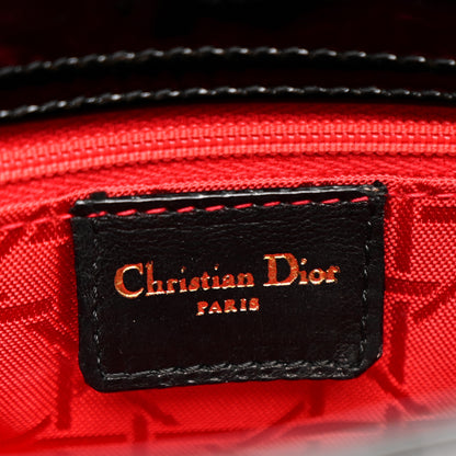 Christian Dior Patent Cannage Mini Lady Dior Black 6 of 10