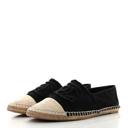 Chanel Canvas CC Espadrilles 40 Black 3 of 8