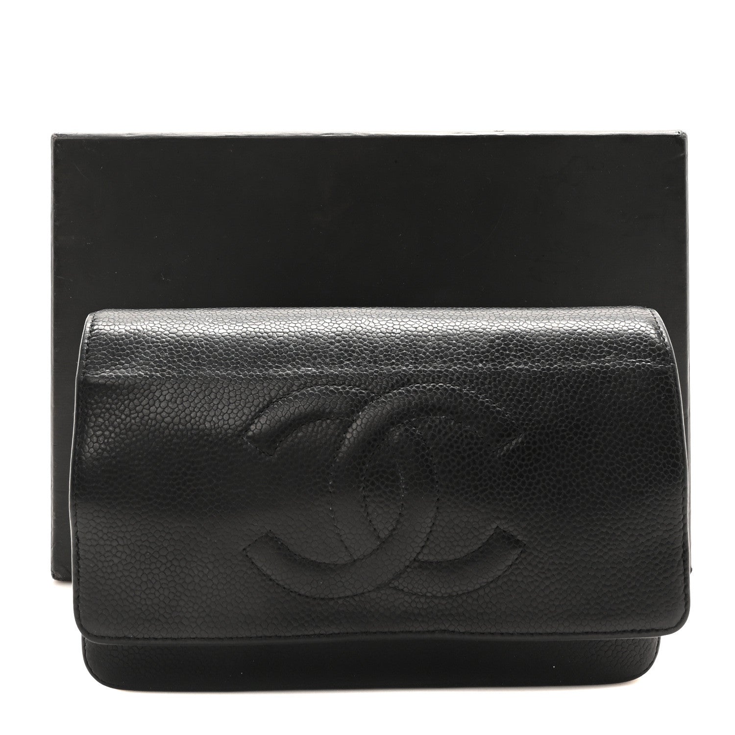Chanel Caviar Timeless CC Wallet On Chain WOC Black 11 of 11