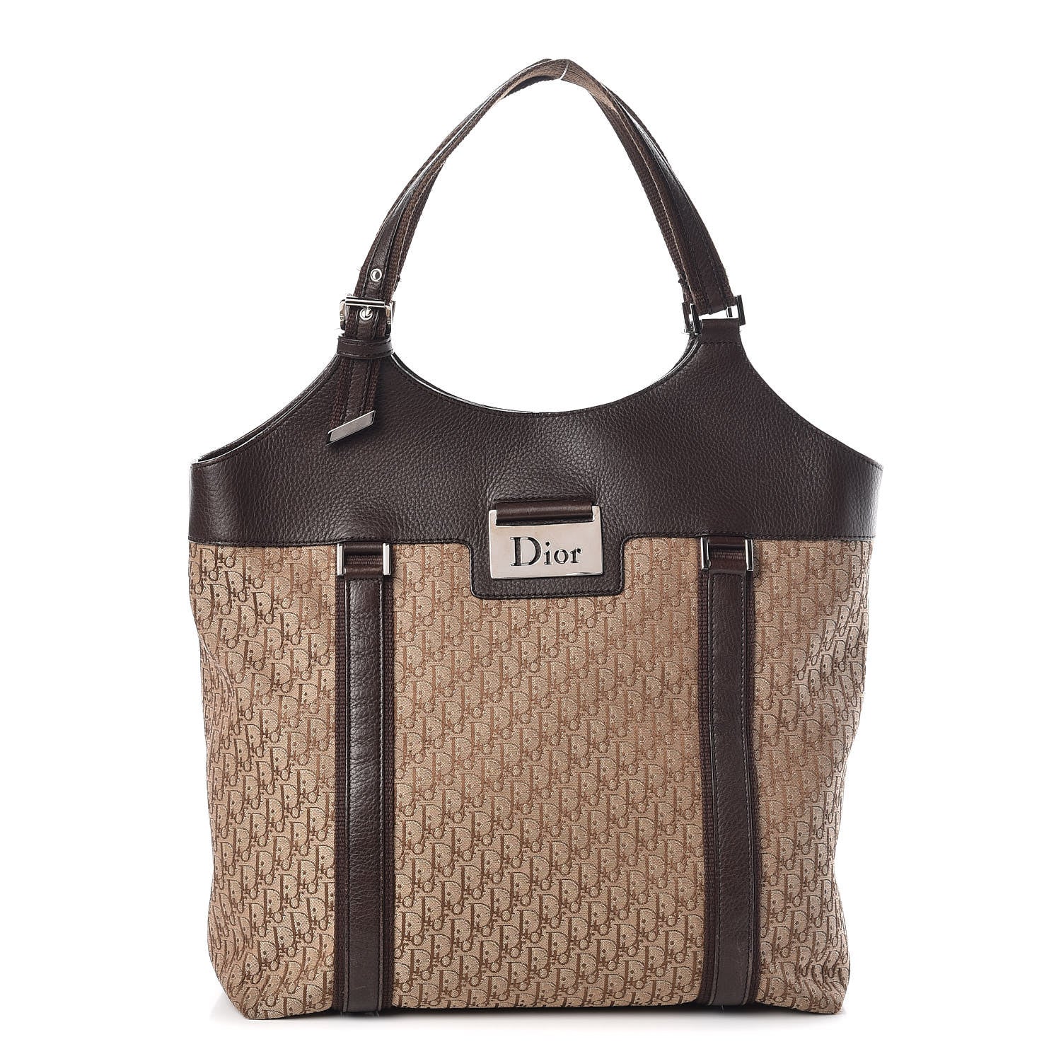 Christian Dior Monogram Tote Brown 1 of 17