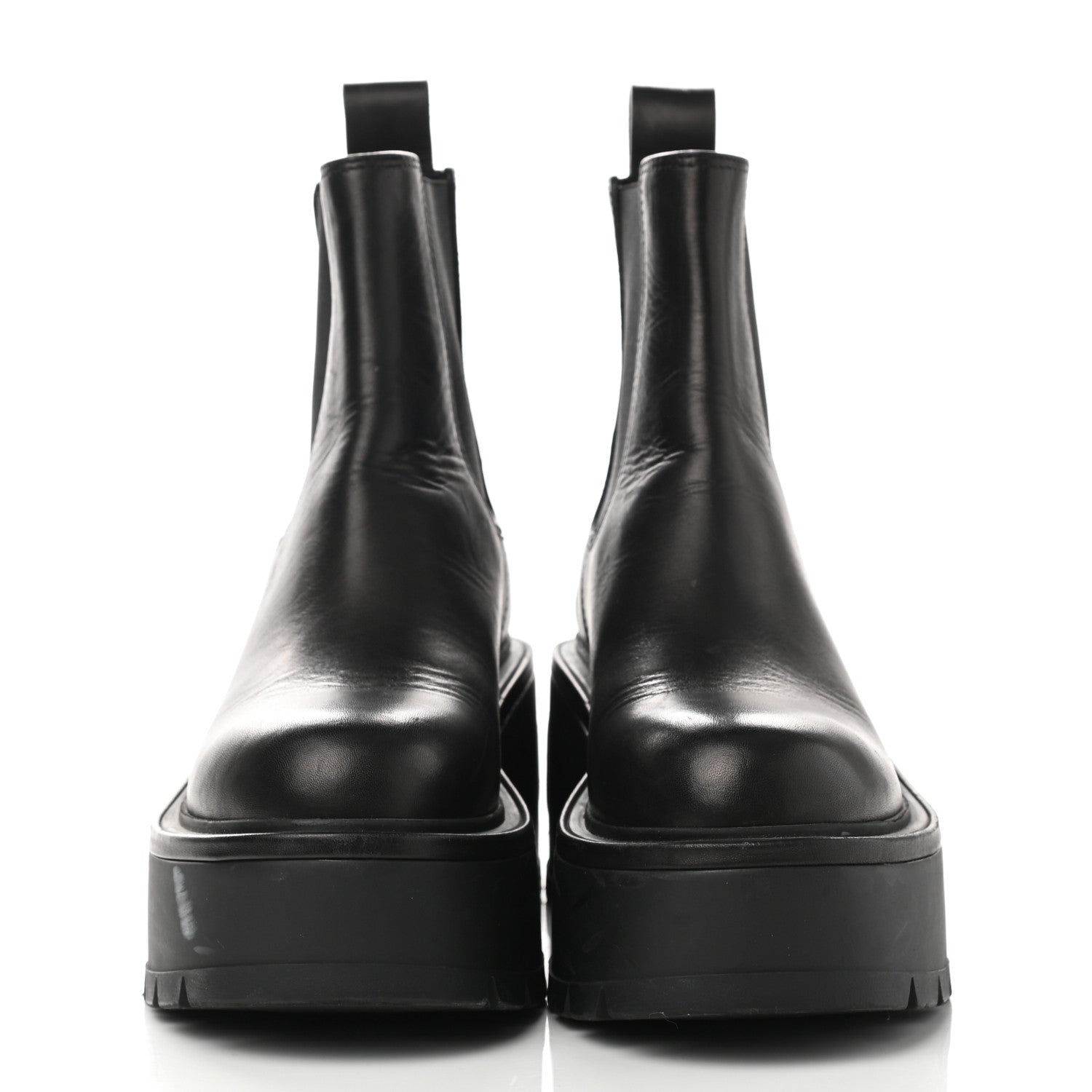 Valentino Garavani Calfskin VLOGO Uniqueform Chelsea 55/85mm Flatform Ankle Boots 38 Black 2 of 8
