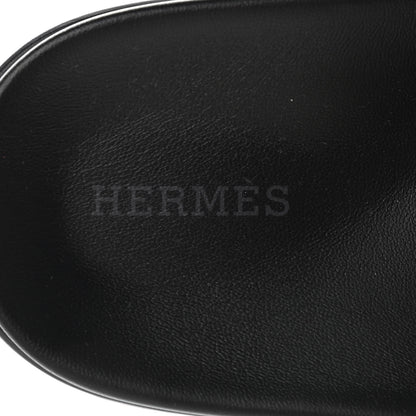 Hermes Calfskin Womens Empire Sandals 37 Black 7 of 9