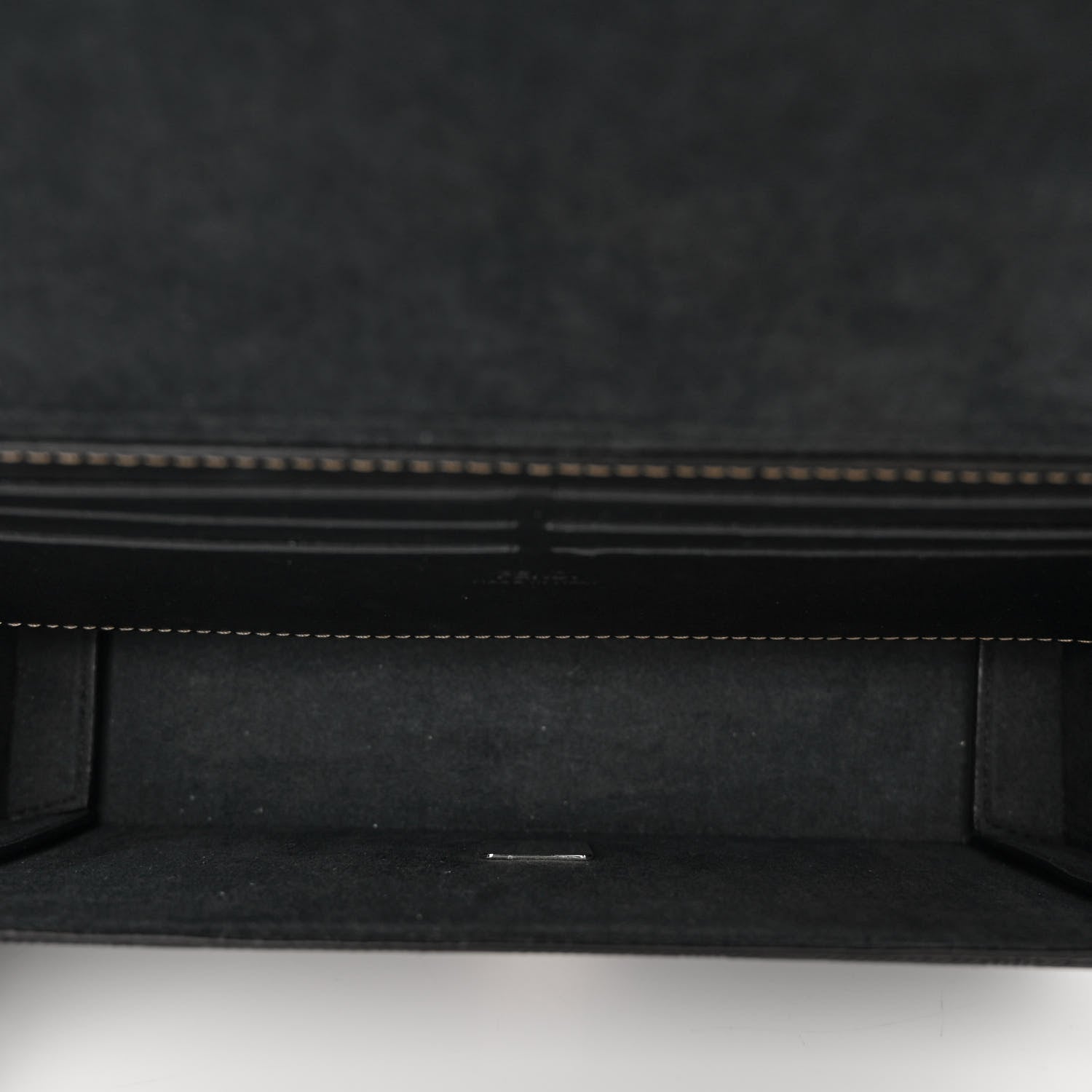 Fendi Vitello King FF Lines Embossed Baguette Soft Trunk Black 5 of 9